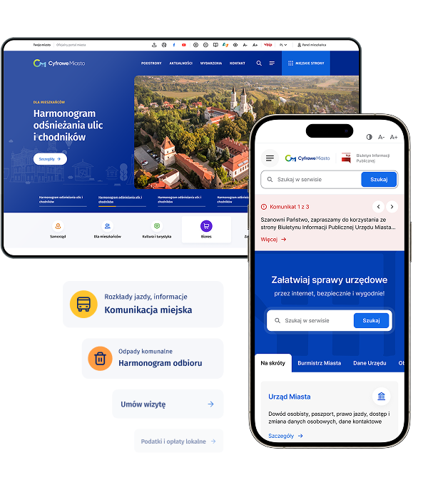 Cyfrowy Portal – strona urzędu, BIP i&nbsp;jednostki